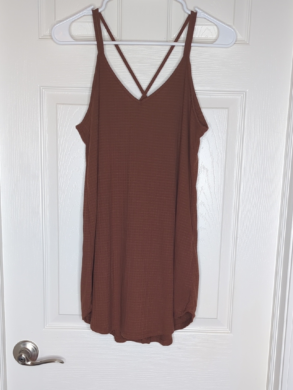 Lularoe Daniella Cross Back Camisole Tank Top Brown Size XS